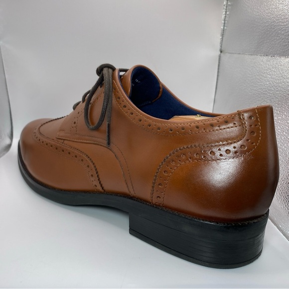 Cole Haan Grand+ Dress Wingtip Oxford Shoes Men’s 13 M British Tan C37330 EUC main image 13
